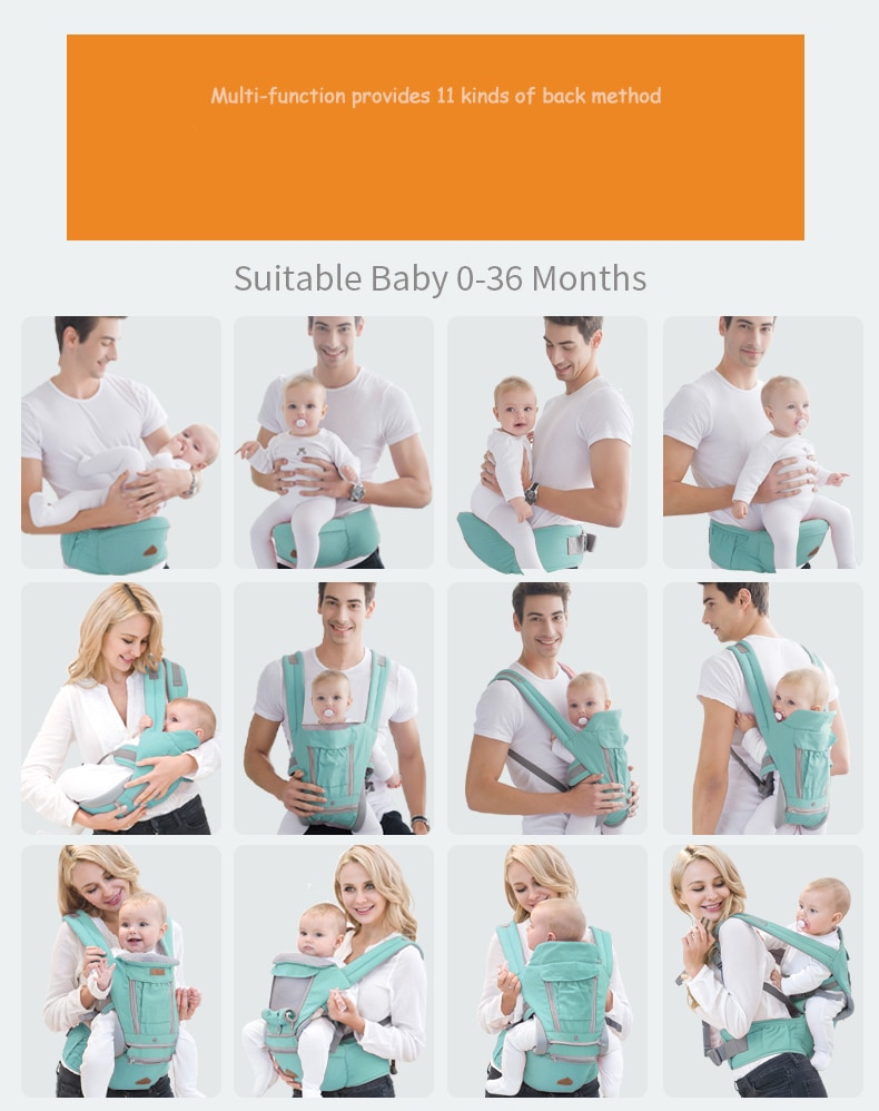 Plain Cotton Front Facing Baby Sling