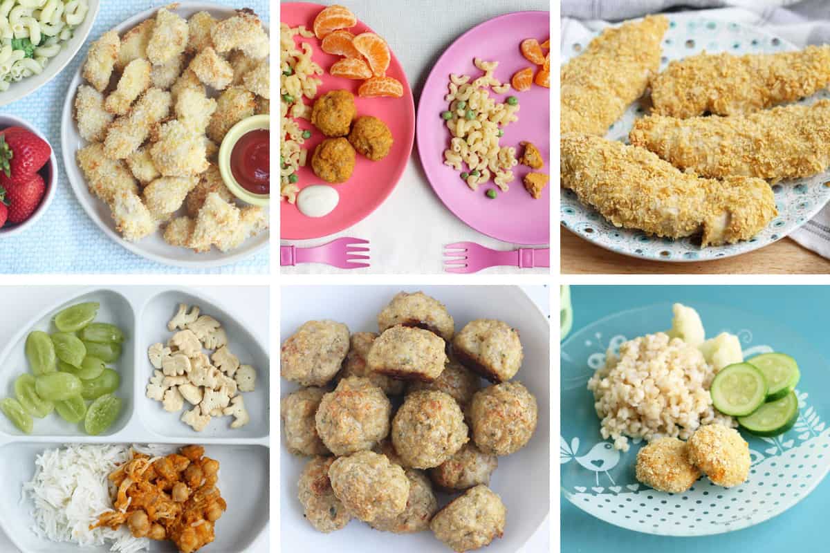 chicken recipes in grid of 6
