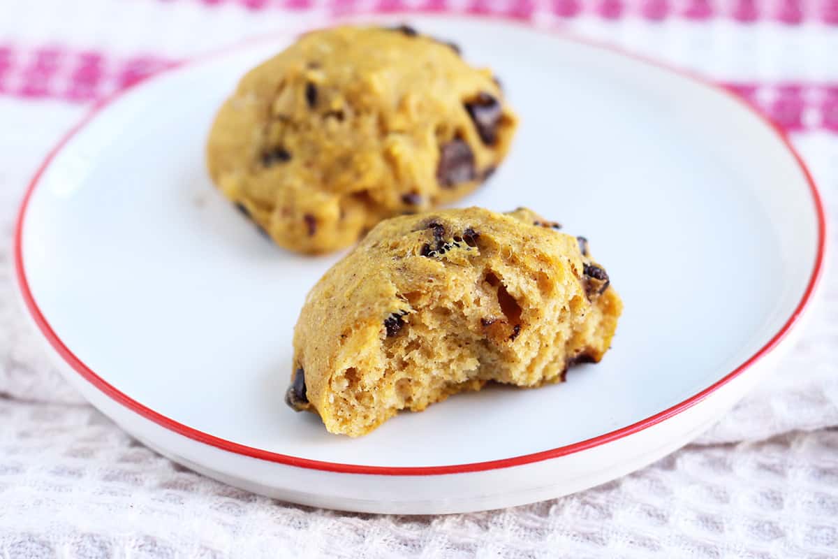 Favorite Chocolate Chip Pumpkin Cookies (Light, Fluffy, and SO Good!)
