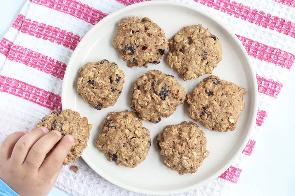 Healthy Oatmeal Raisin Cookies (Lower Sugar & So Good!)