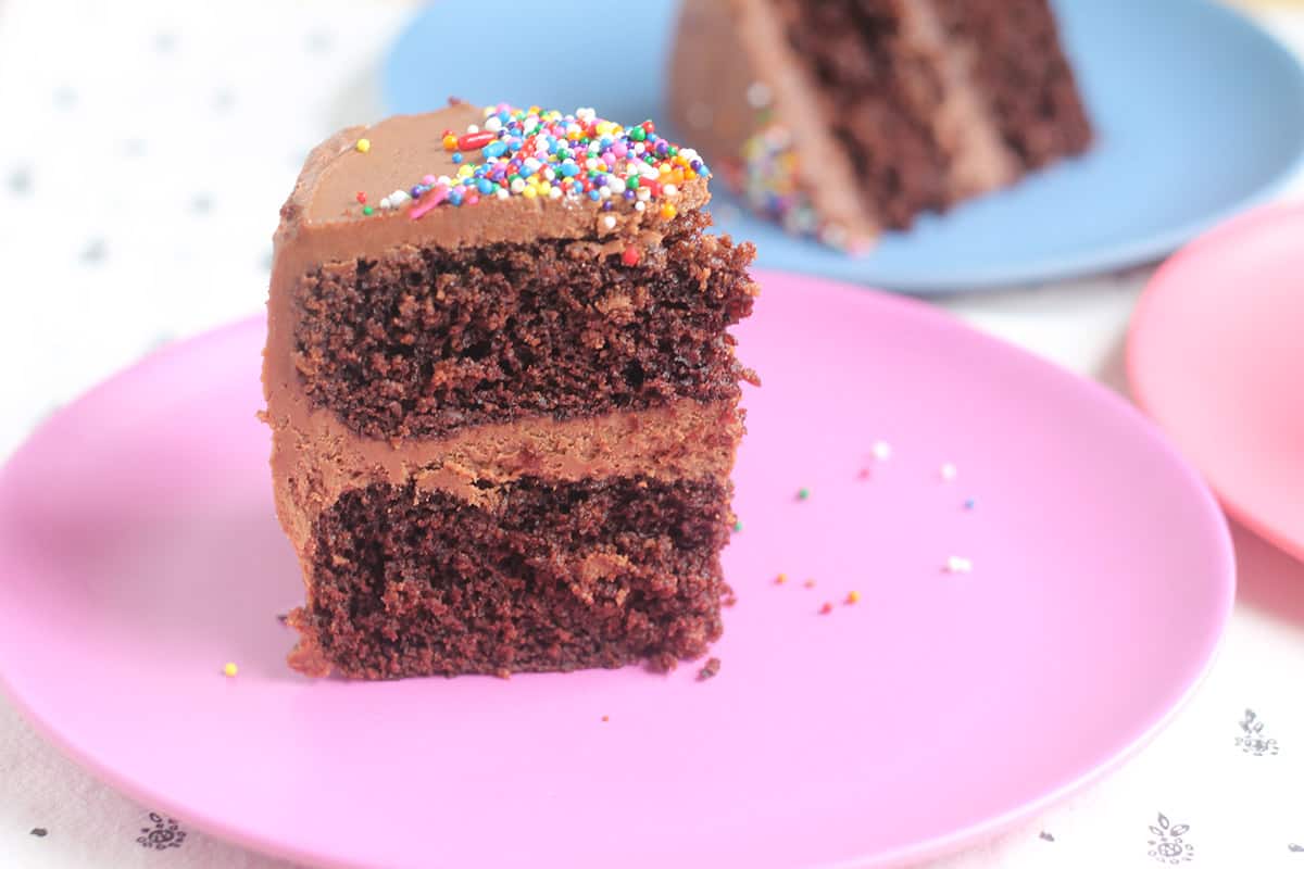 Healthy Chocolate Cake (Lower Sugar and Vegan)