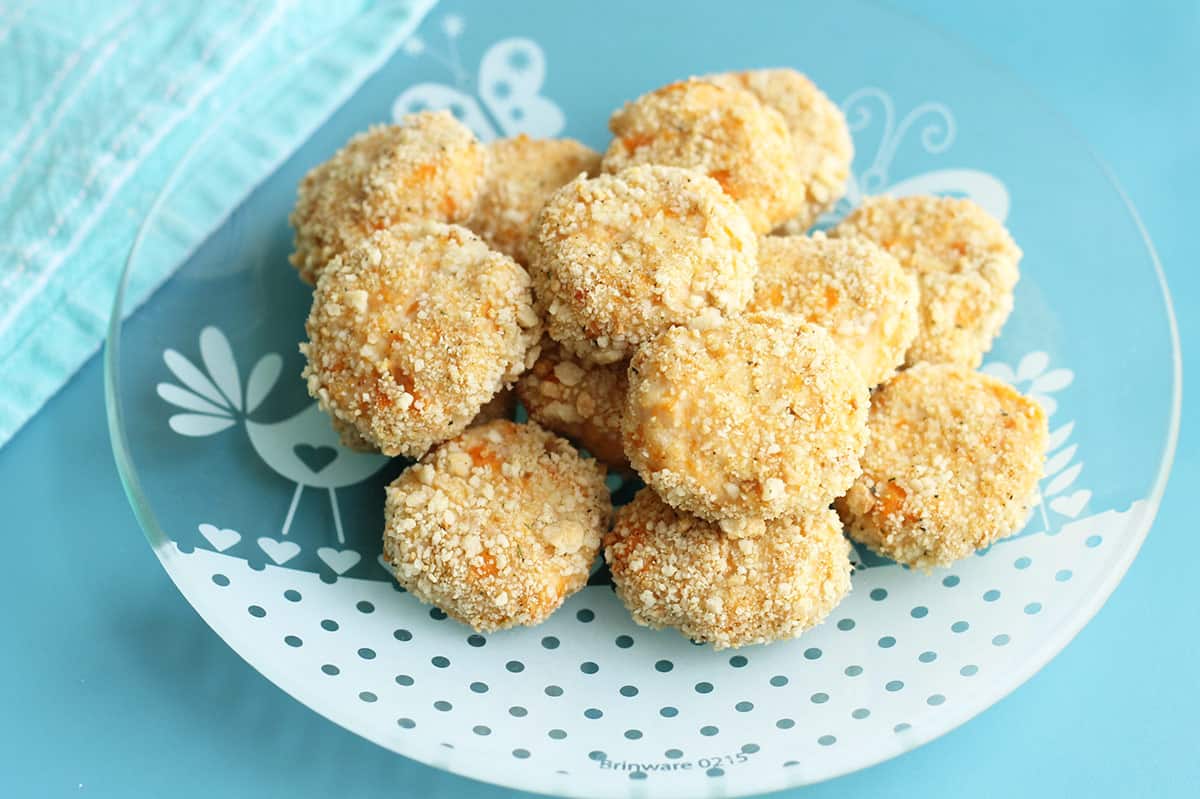 Healthy Homemade Chicken Nuggets with Sweet Potato