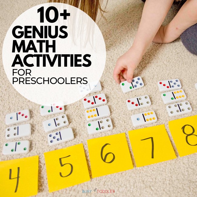 Easy Math Activities for Preschoolers – Busy Toddler
