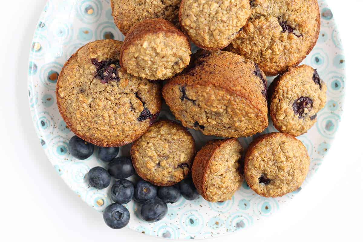 Blueberry Banana Muffins with Oats (Easy & Make-Ahead!)
