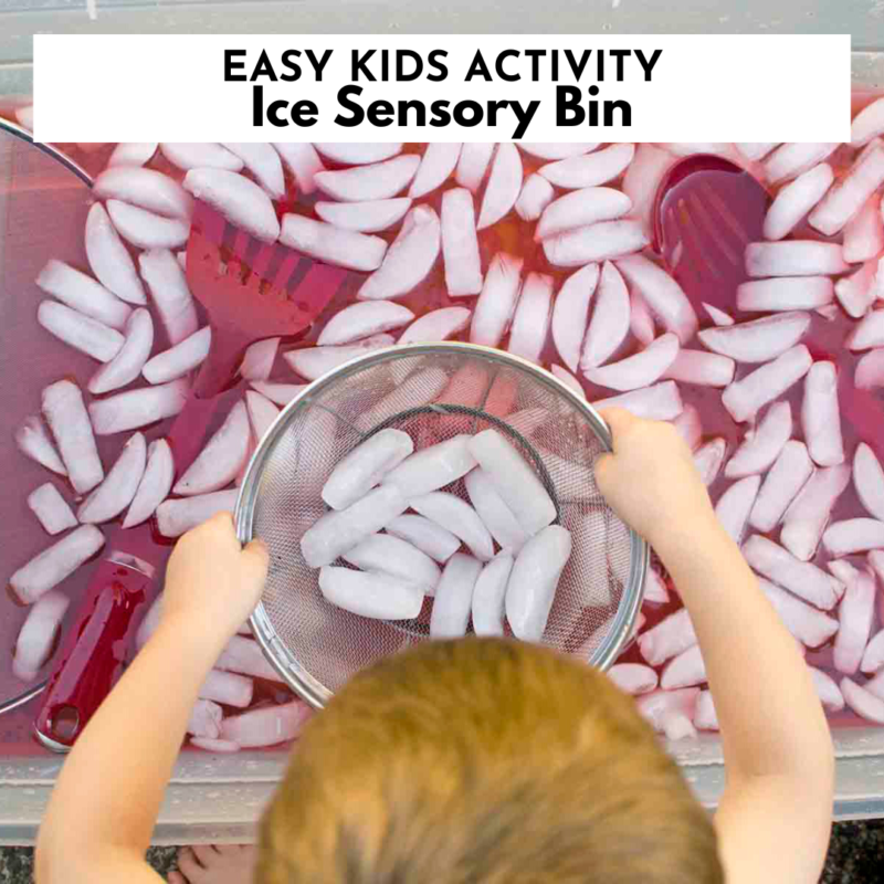 Ice Sensory Bin Activity for Toddlers - Busy Toddler