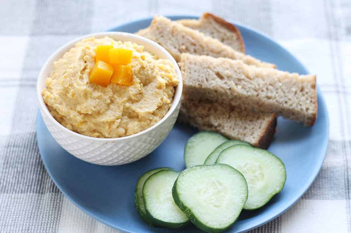 Easy Butternut Squash Hummus - Yummy Toddler Food