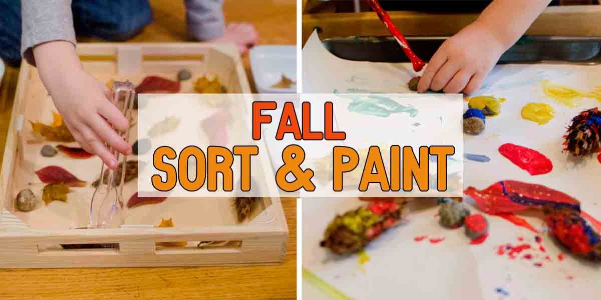Fall Sort and Paint Activity - Busy Toddler