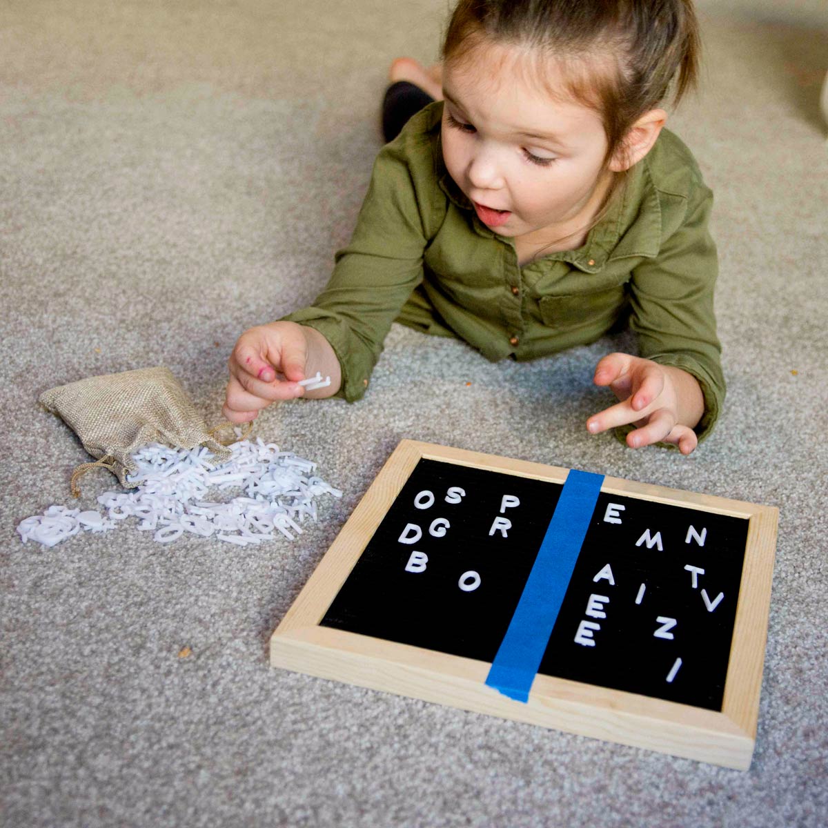 Letter Board Alphabet Activity – Busy Toddler